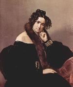 Francesco Hayez Portrat der Felicina Caglio Perego di Cremnago oil painting on canvas